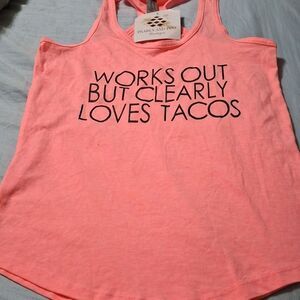 Cotton Heritage Pink Graphic Tank Top (Rox095)